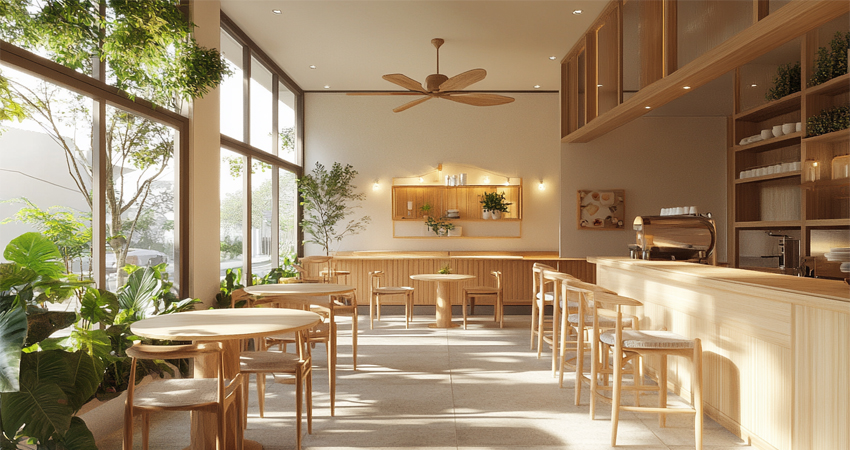 Quán cafe phong cách tối giản Minimalist