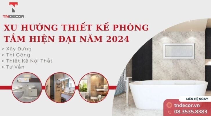 Xu hướng thiết kế phòng tắm hiện đại